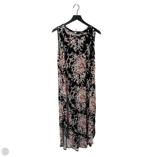 Dress Casual Maxi By Clothes Mentor In Floral Print, Size: L