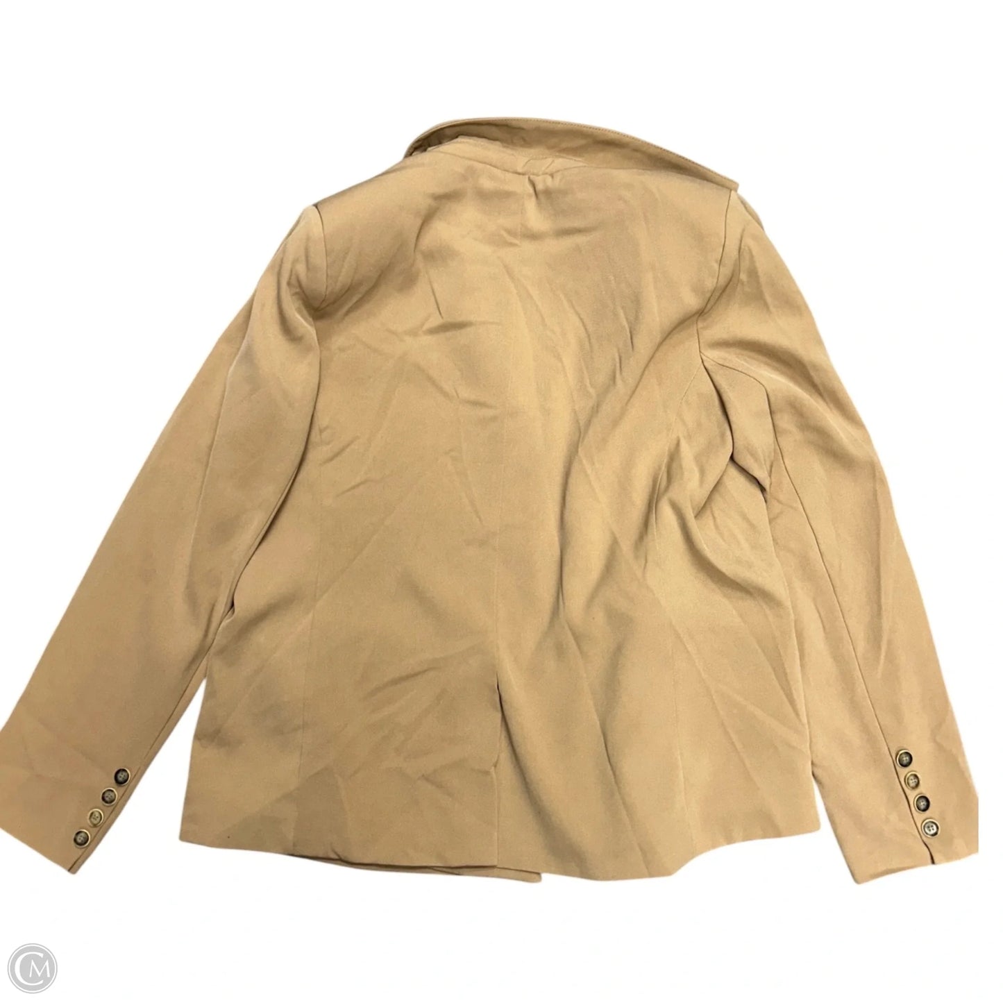 Blazer By Clothes Mentor In Tan, Size: M