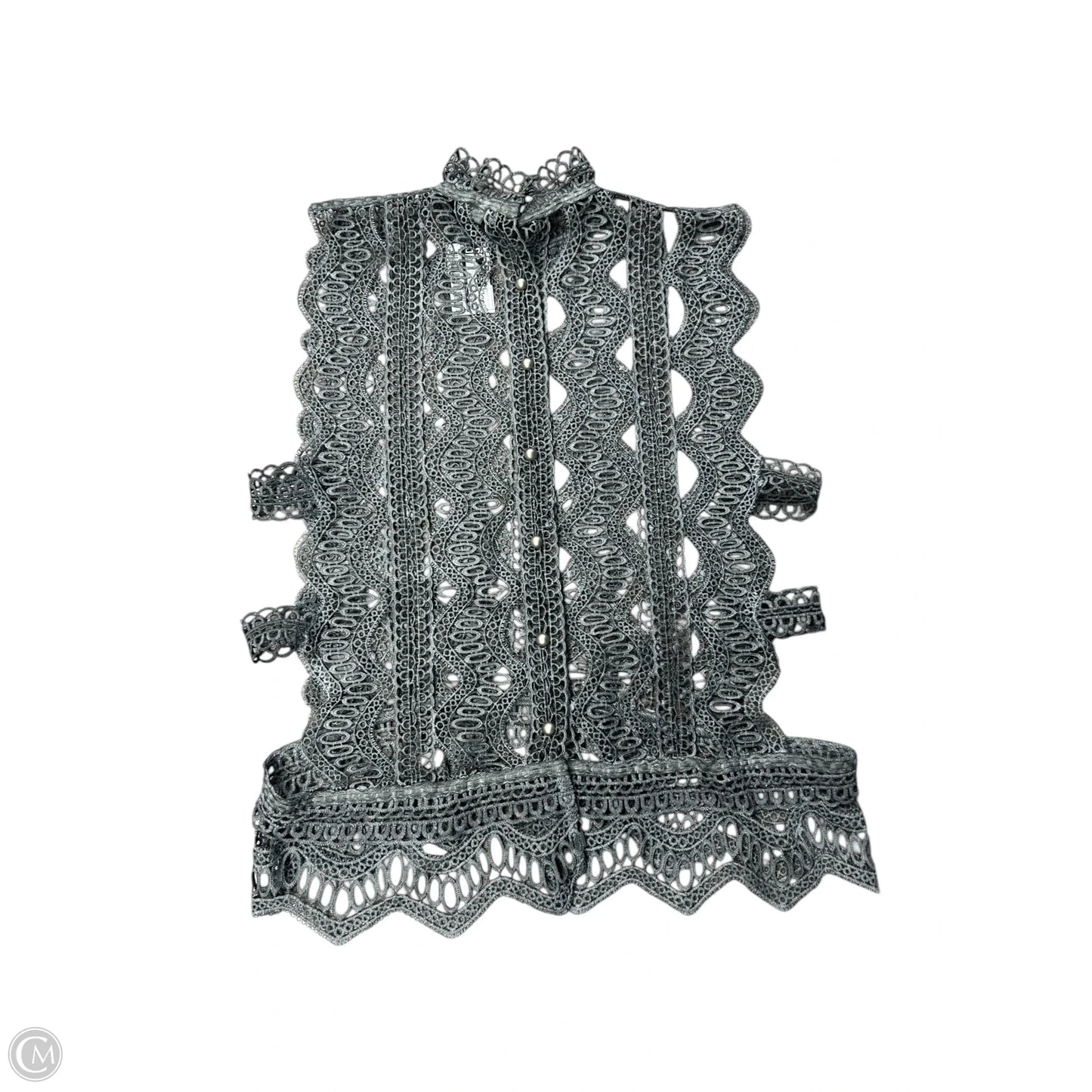 Top Sleeveless By Pol In Grey, Size: M