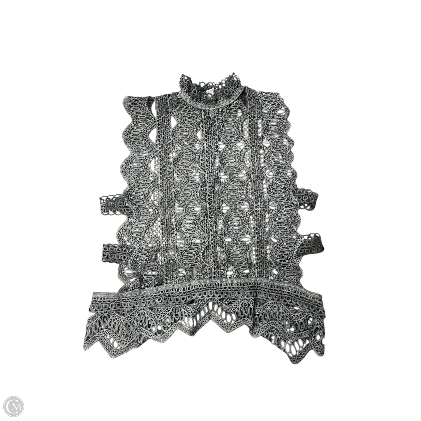 Top Sleeveless By Pol In Grey, Size: M