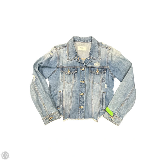 Jacket Denim By Kancan In Blue Denim, Size: M