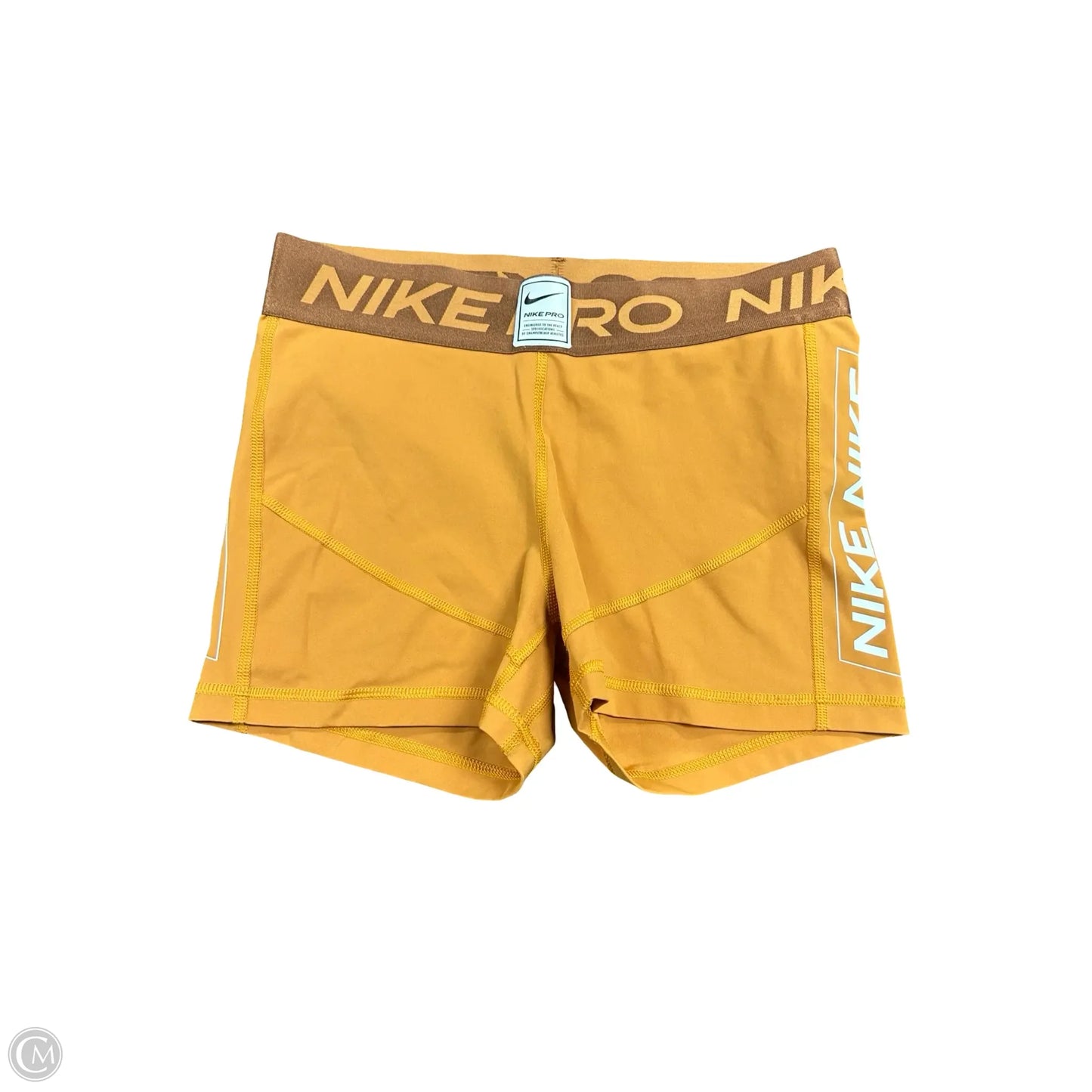 Athletic Shorts By Nike Apparel In Yellow, Size: M