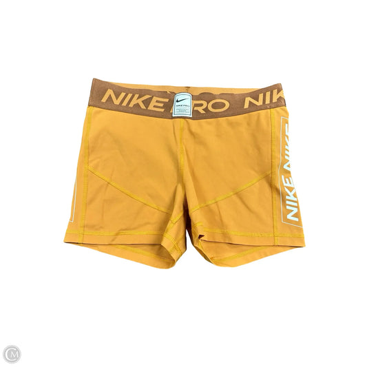 Athletic Shorts By Nike Apparel In Yellow, Size: M