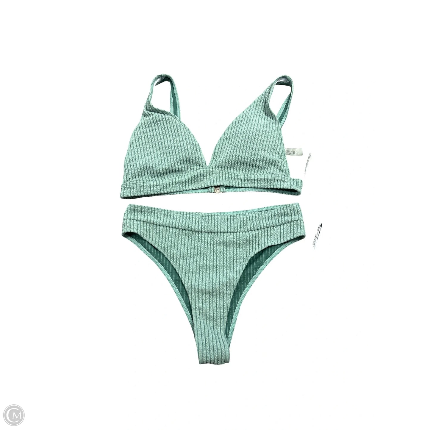 Swimsuit 2pc By Clothes Mentor In Green, Size: L