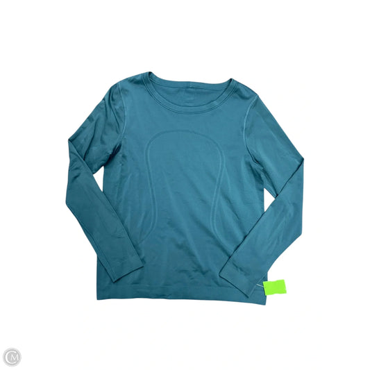 Athletic Top Long Sleeve Crewneck By Lululemon In Blue, Size: 10
