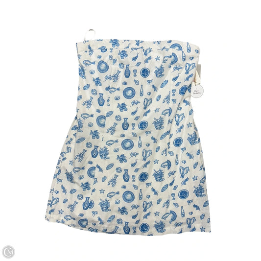 Dress Party Short By Jessica Simpson In Blue & White, Size: Xl