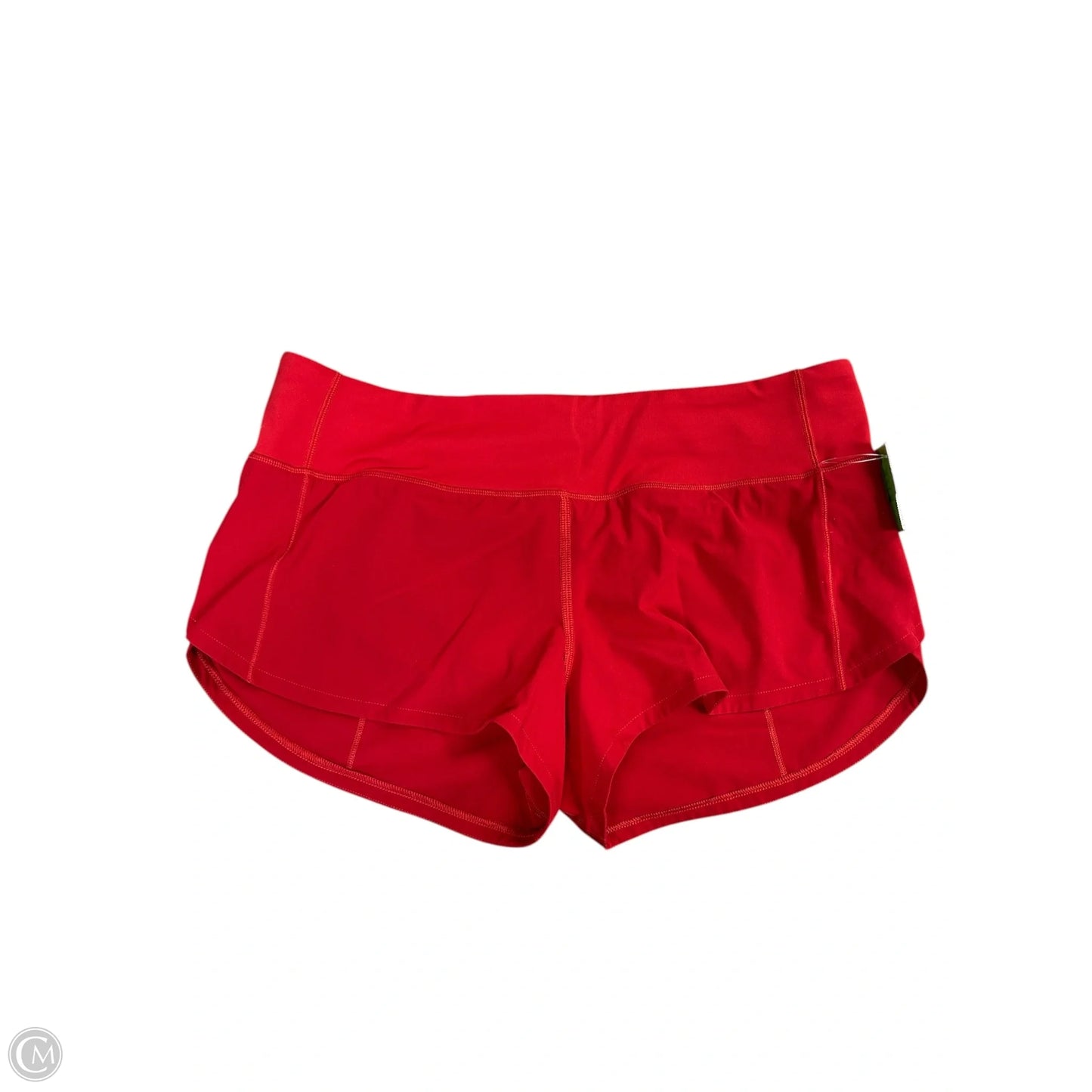 Athletic Shorts By Lululemon In Red, Size: 4