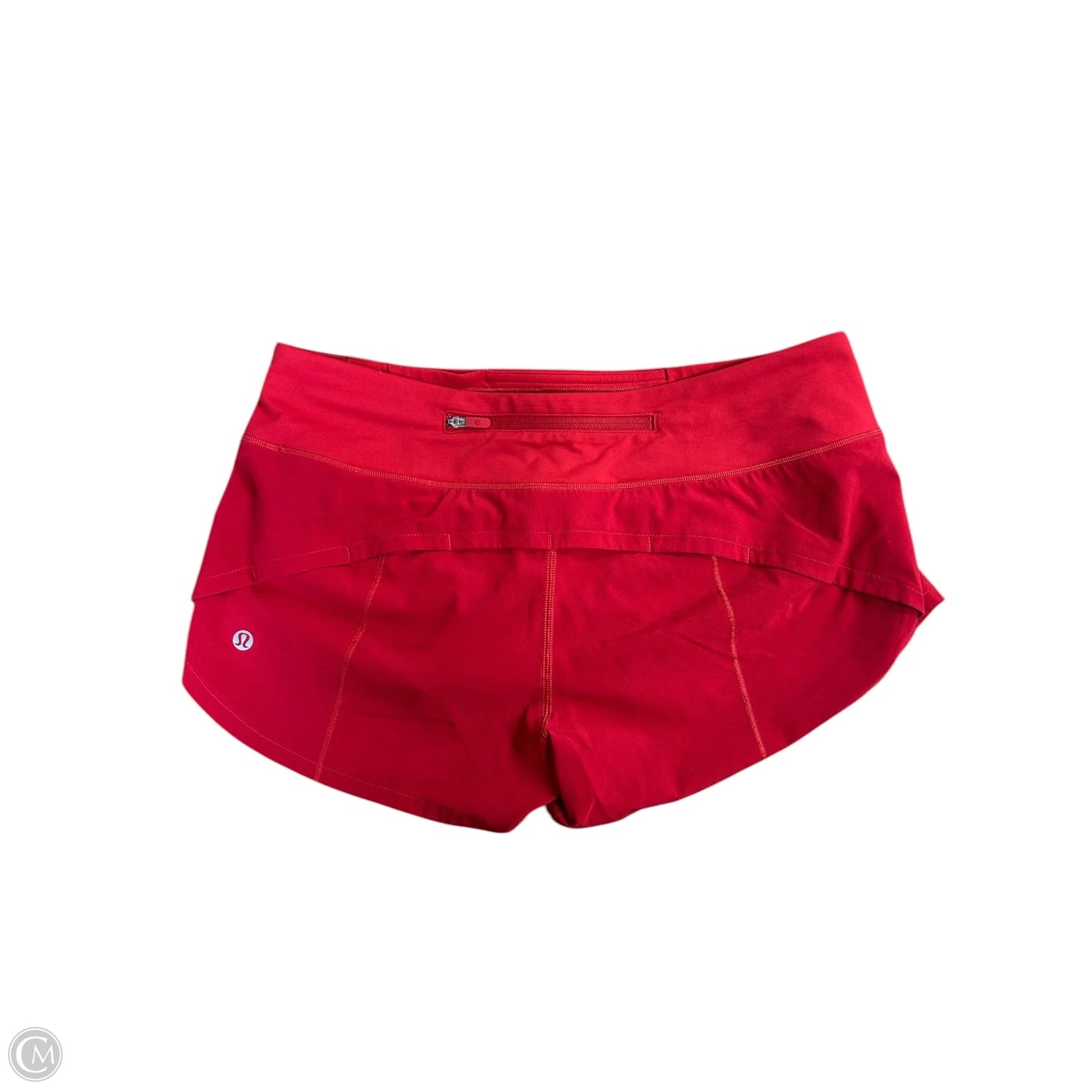 Athletic Shorts By Lululemon In Red, Size: 4