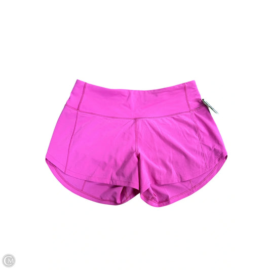 Athletic Shorts By Lululemon In Pink, Size: 4