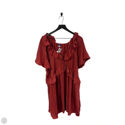 Dress Party Midi By Old Navy In Red, Size: Xl