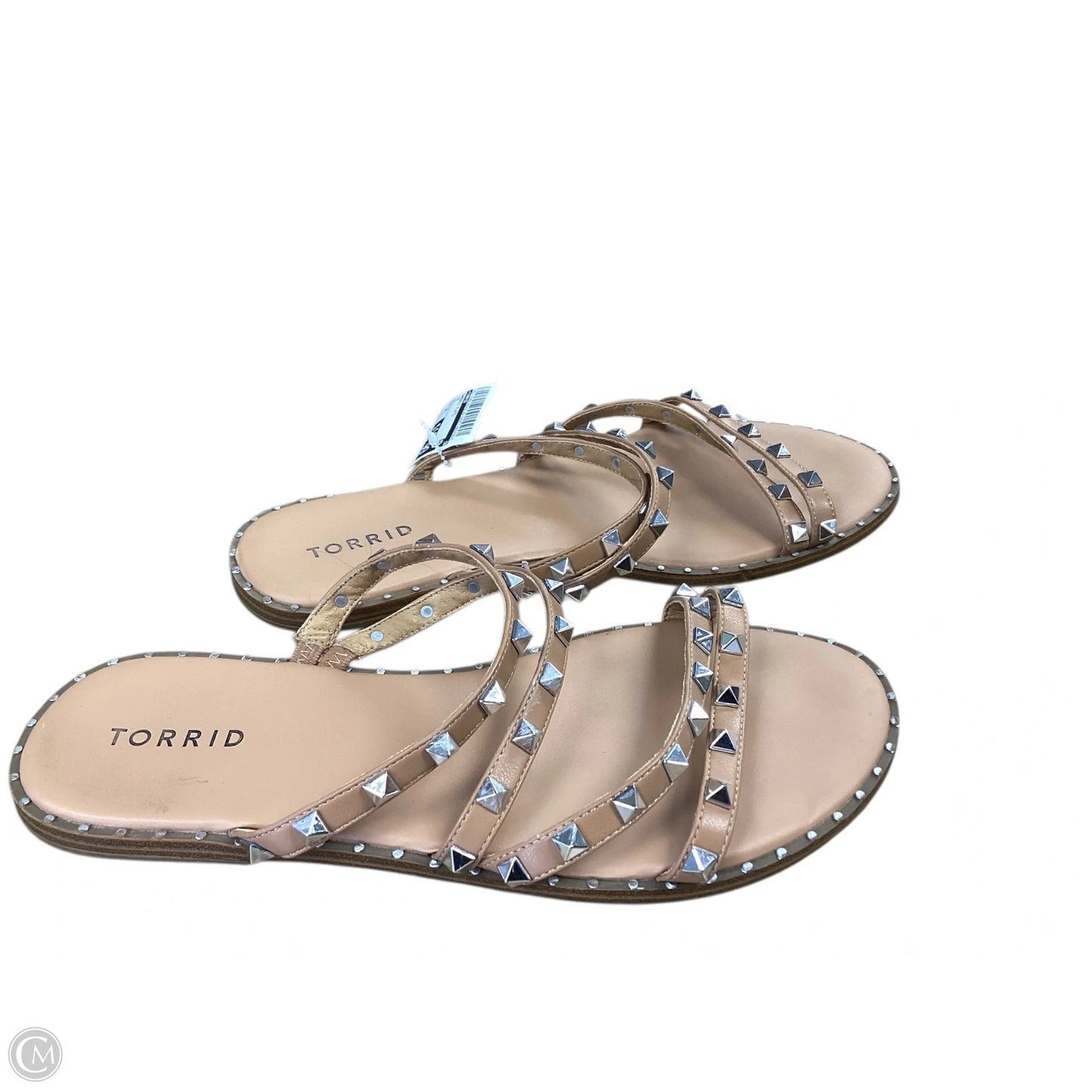 Sandals Flats By Torrid In Tan, Size: 10