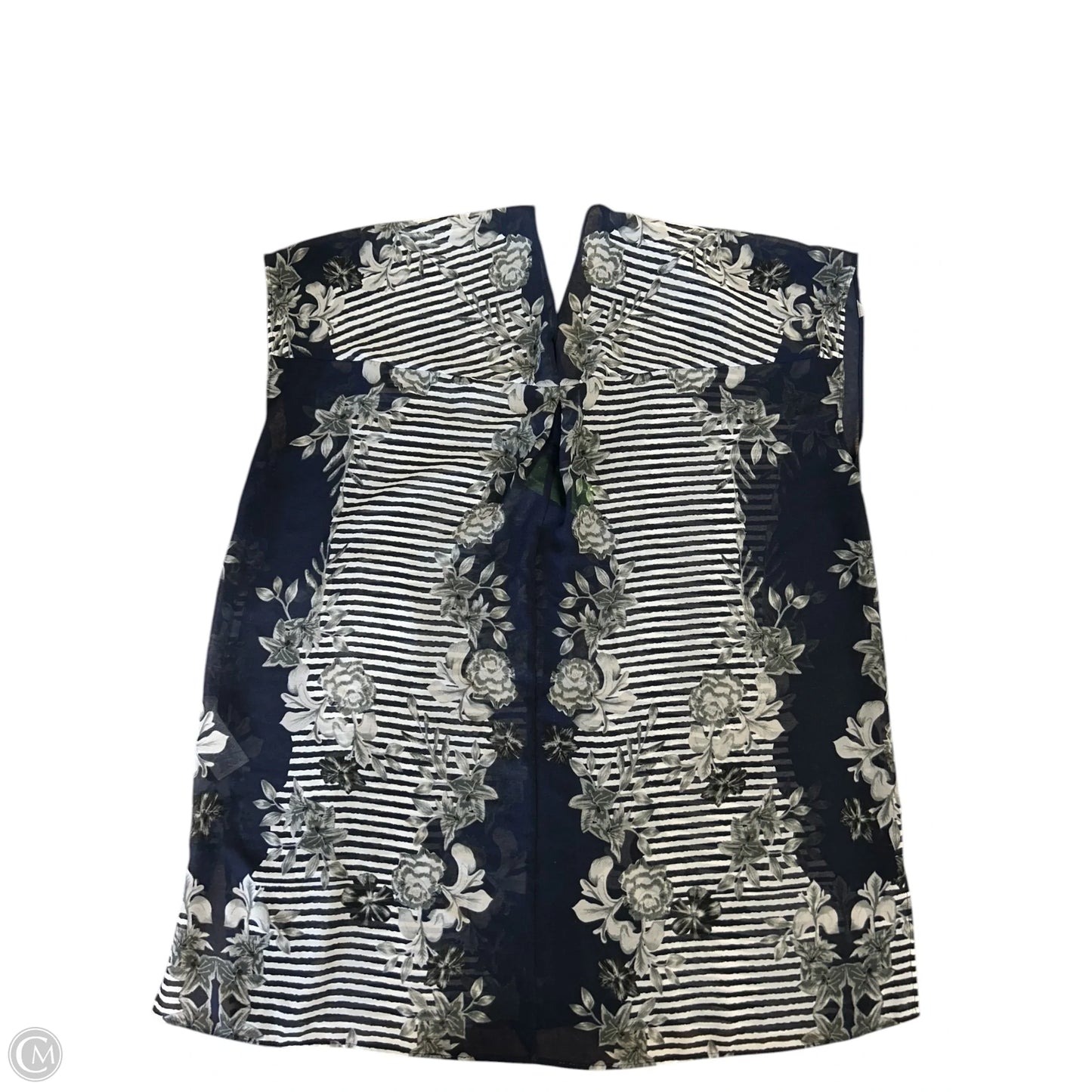 Top Short Sleeve By Cabi In Floral Print, Size: Xs