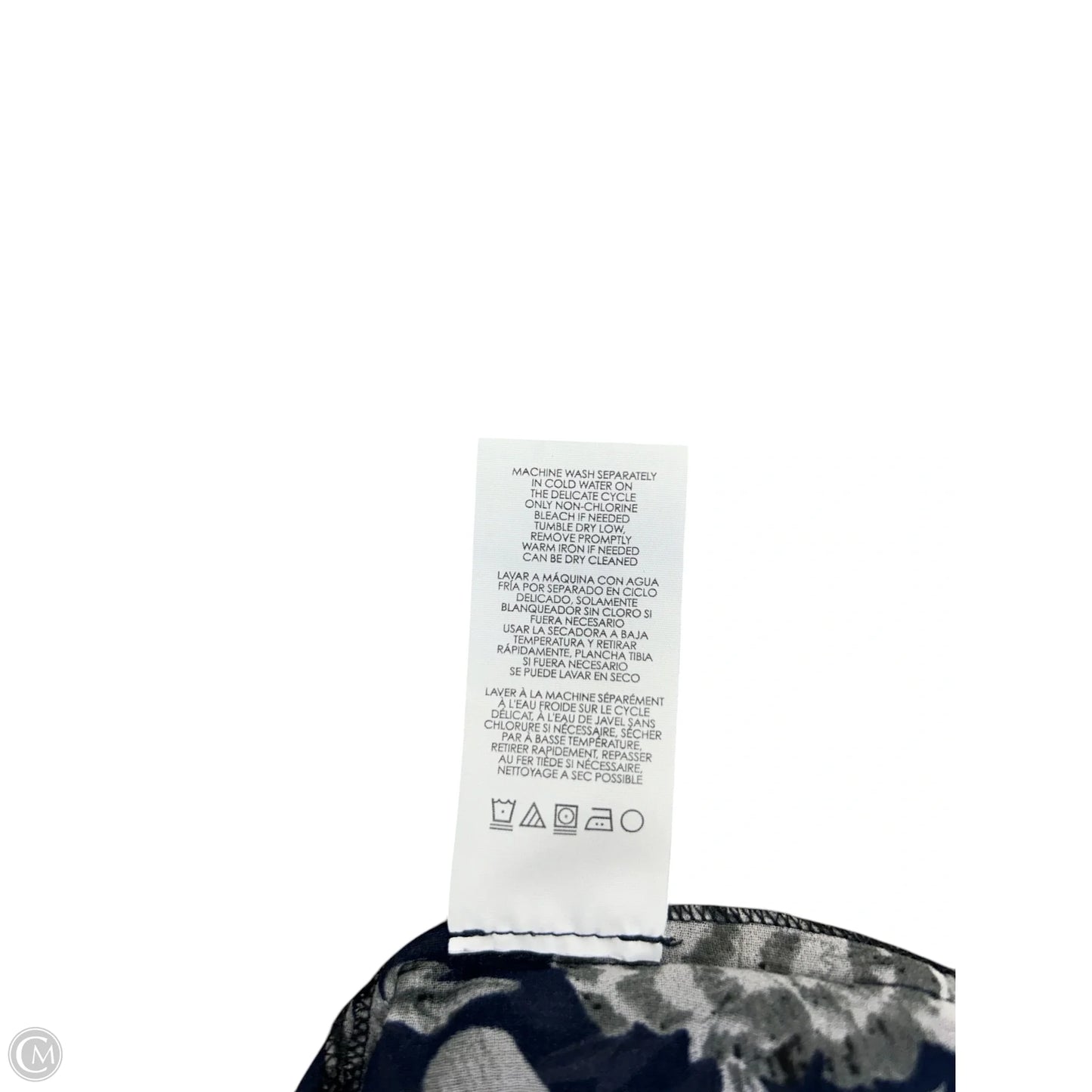 Top Short Sleeve By Cabi In Floral Print, Size: Xs