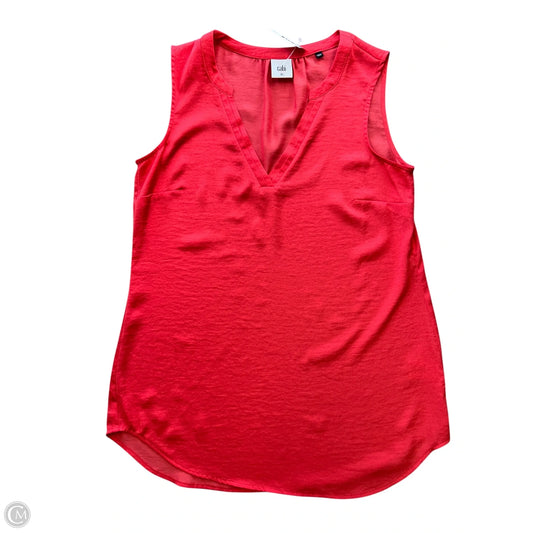 Top Sleeveless By Cabi In Red, Size: Xs