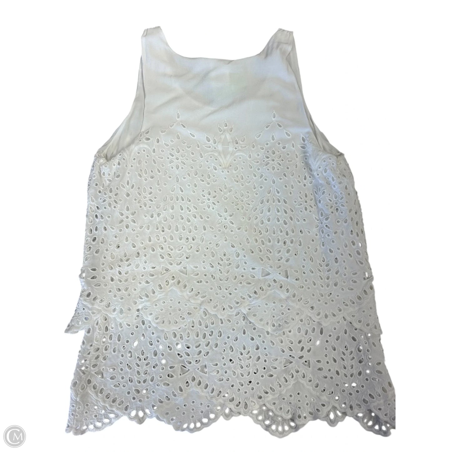 Top Sleeveless By Cabi In White, Size: Xs