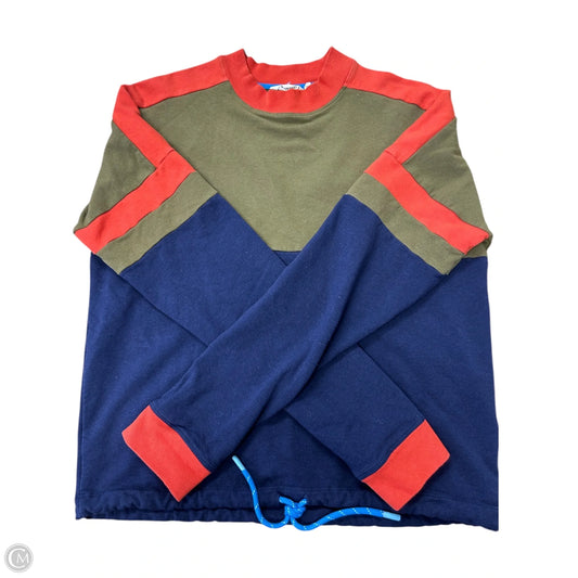 Athletic Sweatshirt Crewneck By Cotopaxi In Blue & Green, Size: M