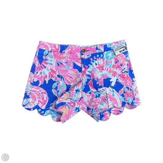 Shorts Designer By Lilly Pulitzer In Blue & Pink, Size: 4