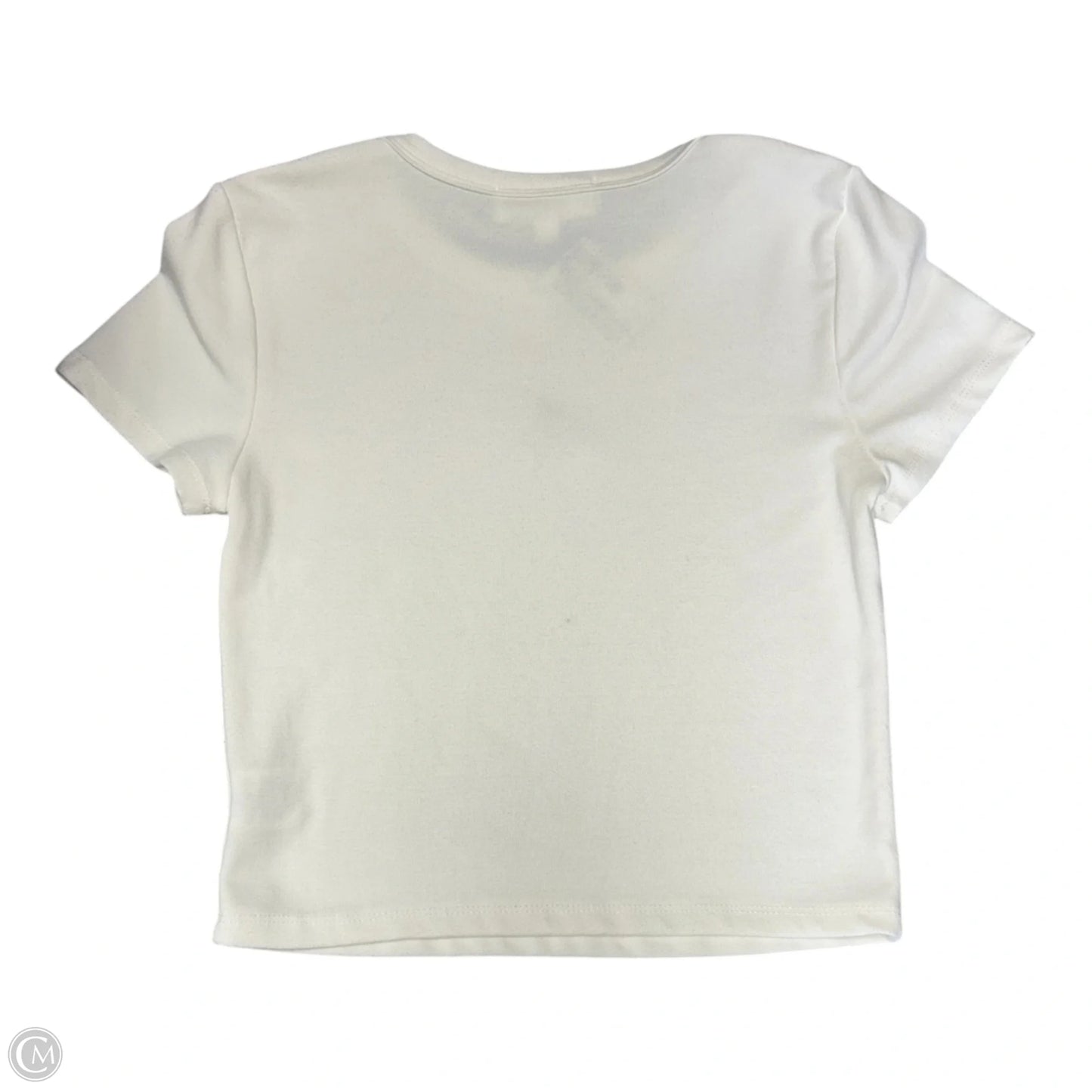 Top Short Sleeve Basic By Pink Rose In White, Size: S