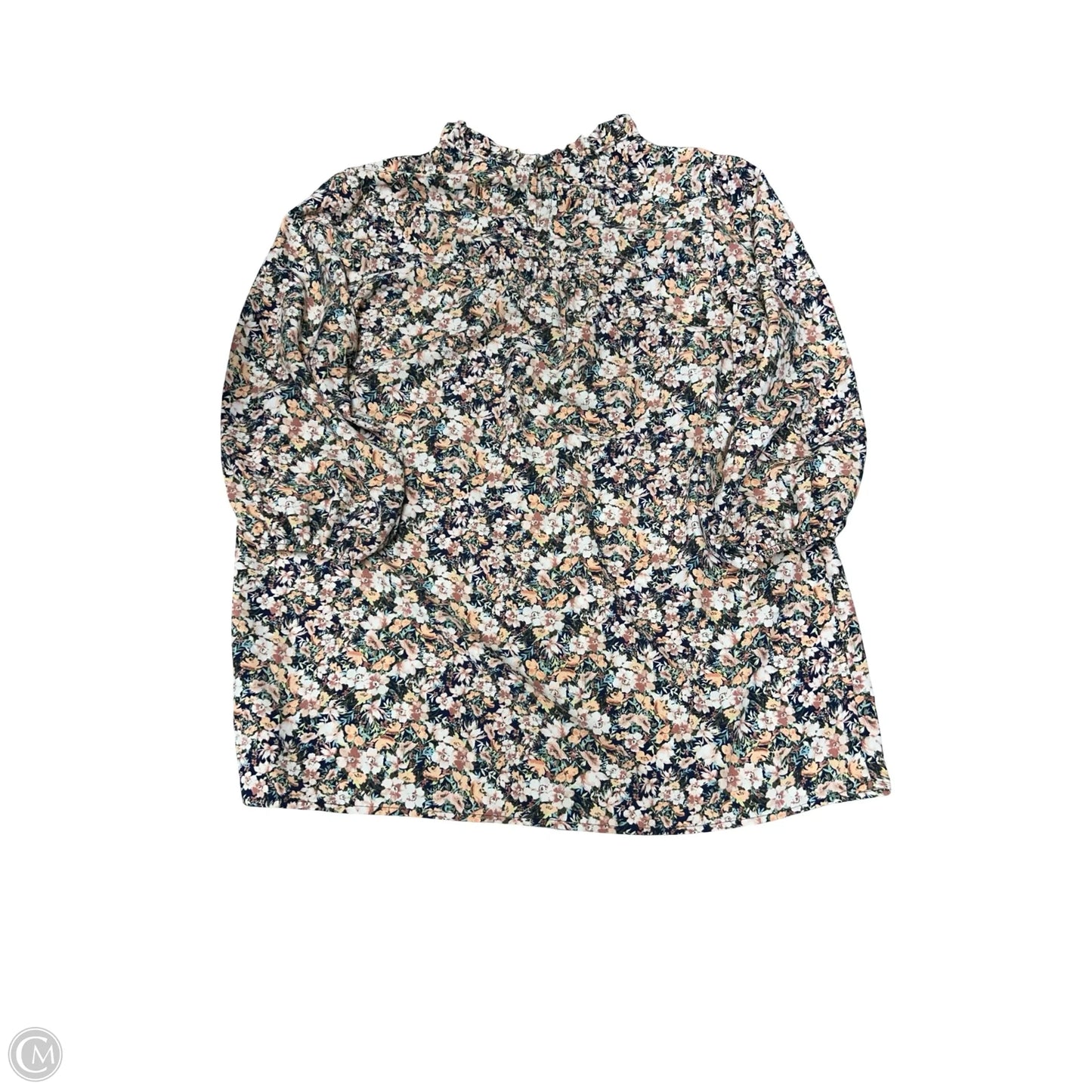 Top Long Sleeve By Clothes Mentor In Floral Print, Size: M