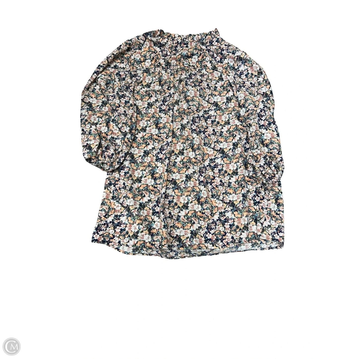 Top Long Sleeve By Clothes Mentor In Floral Print, Size: M