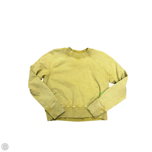 Athletic Sweatshirt Crewneck By Lululemon In Chartreuse, Size: 4