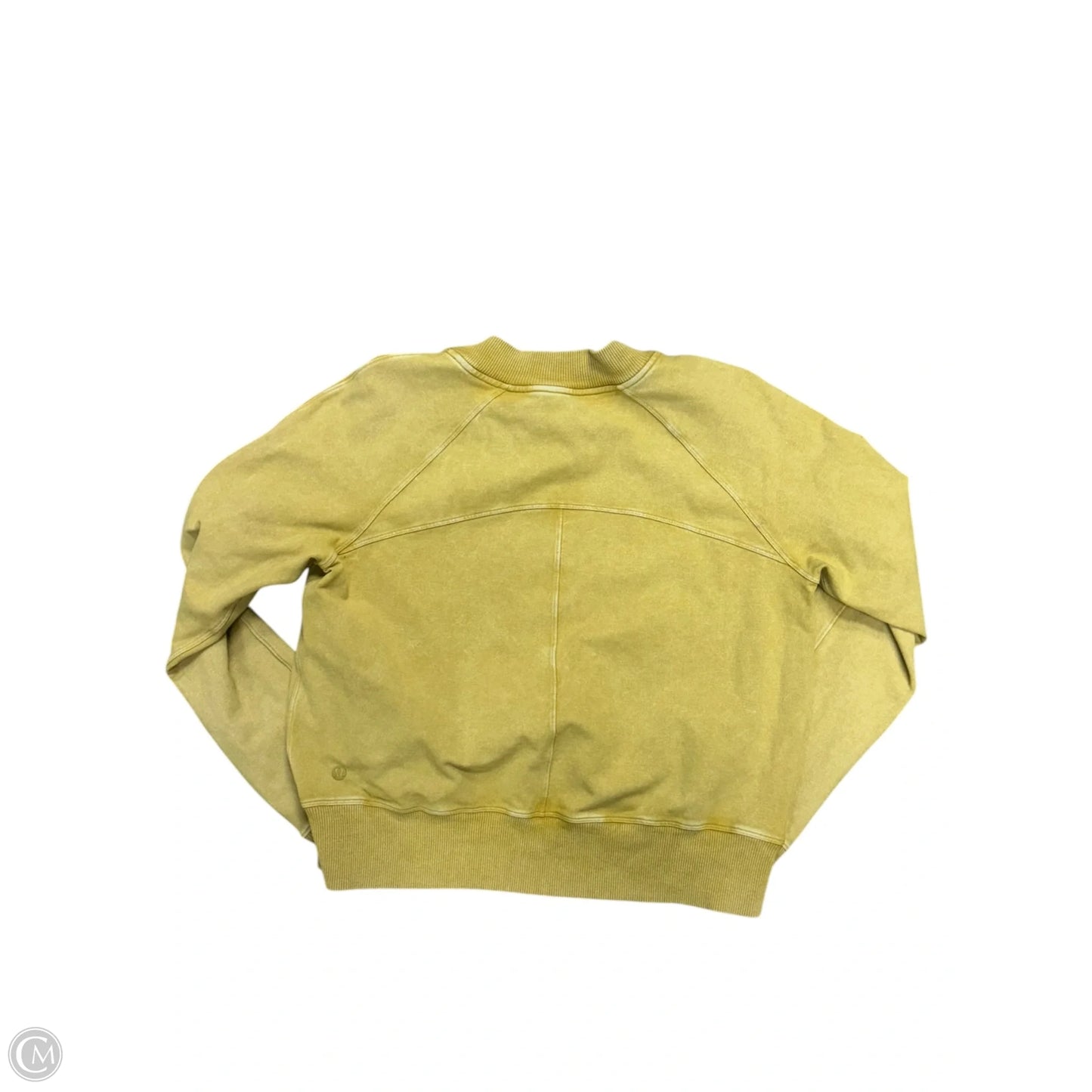 Athletic Sweatshirt Crewneck By Lululemon In Chartreuse, Size: 4