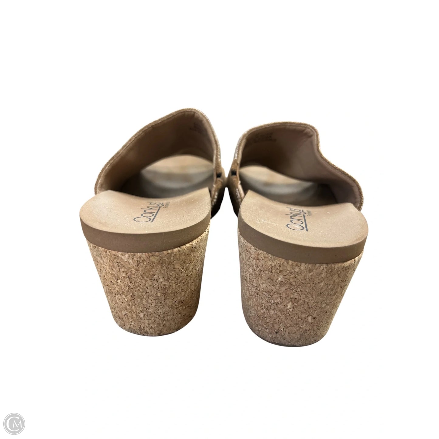Sandals Heels Wedge By Corkys In Brown, Size: 8