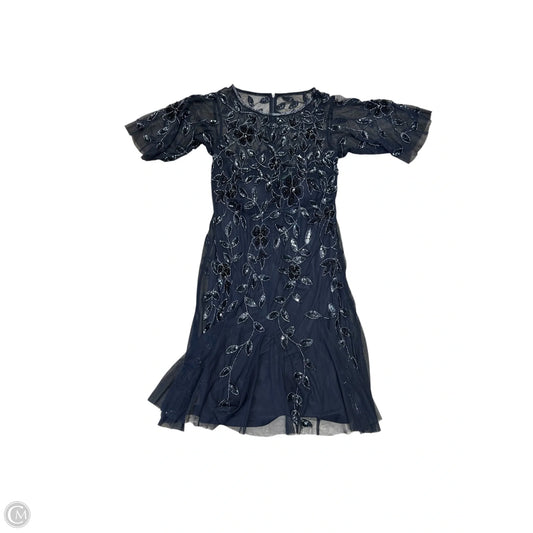 open lace back dress Primavera 4507 Size 4 Midnight Ruffled Prom Dress  Glass Slipper Formals