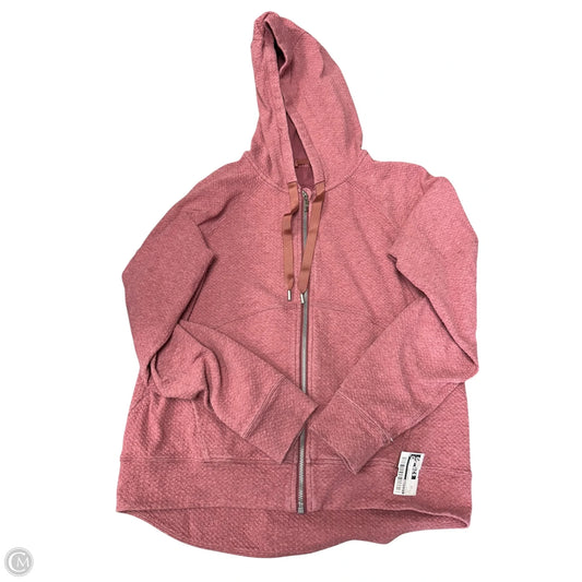 Athletic Sweatshirt Hoodie By Lululemon In Red, Size: 10