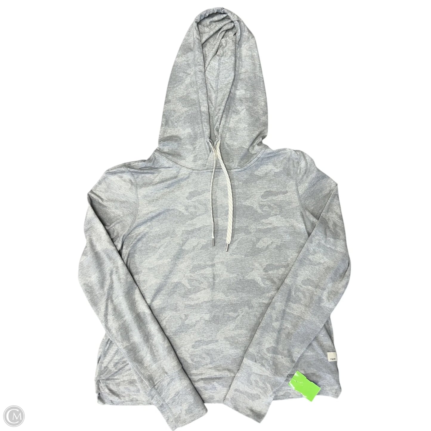 Athletic Top Long Sleeve Hoodie By Vuori In Grey, Size: S