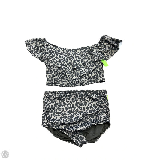 Swimsuit 2pc By Cmc In Black & Grey, Size: M