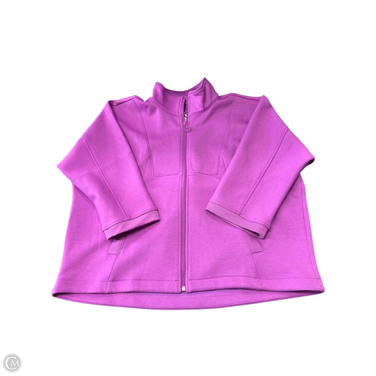 Jacket Shirt By Talbots In Purple, Size: Lp