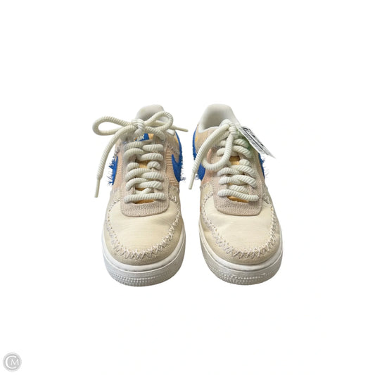 Shoes Sneakers By Nike In Blue & Tan, Size: 7