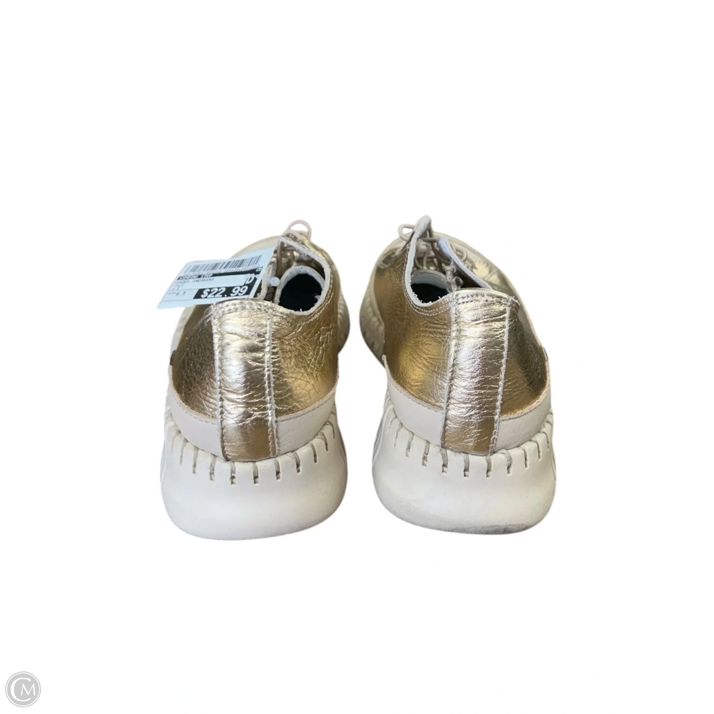 Shoes Sneakers By Spring Step In Gold, Size: 6.5