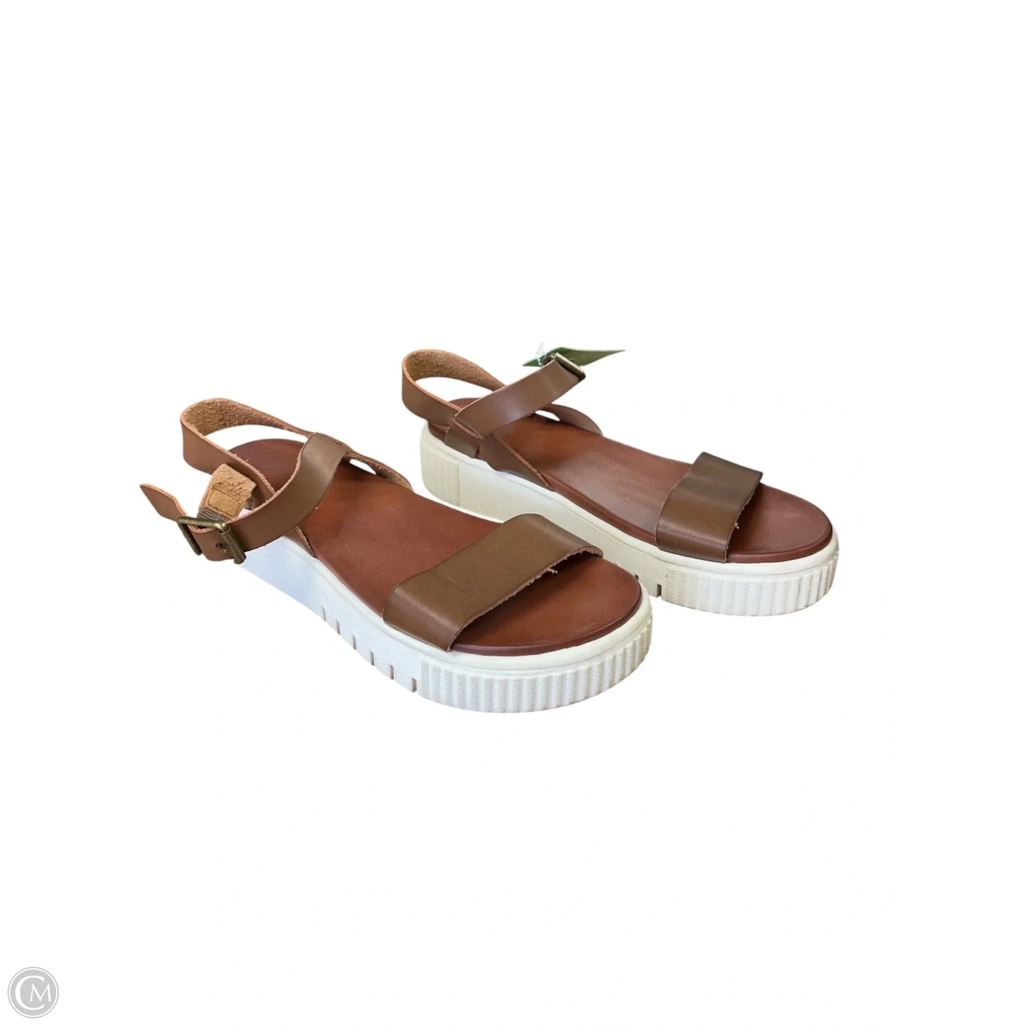 Sandals Heels Platform By Mia In Brown, Size: 7.5
