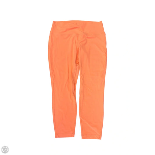 Athletic Leggings By Lululemon In Orange, Size: 14