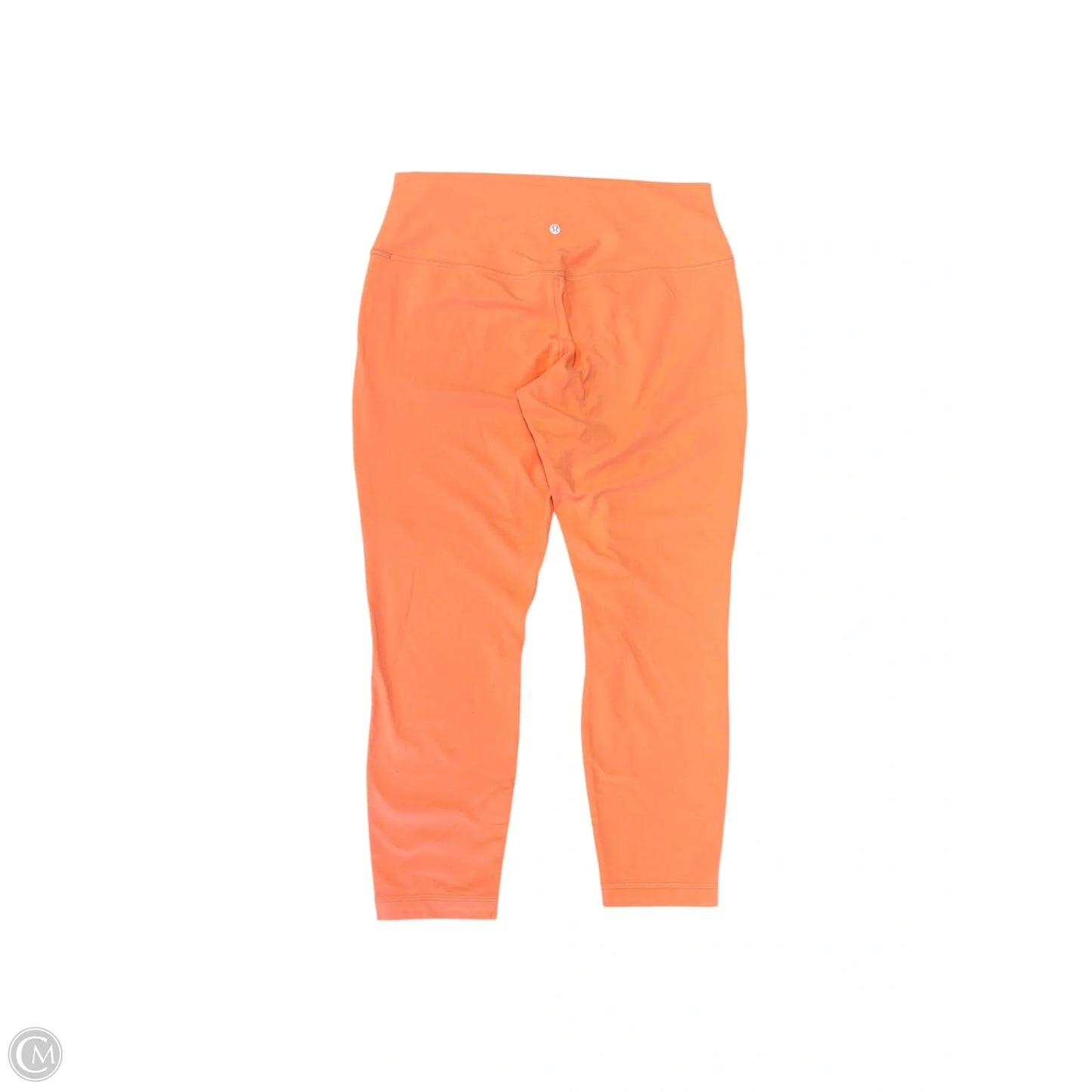 Athletic Leggings By Lululemon In Orange, Size: 14