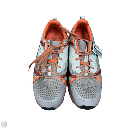 Shoes Athletic By On In Grey & Orange, Size: 8