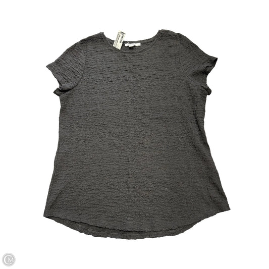 Top Short Sleeve By Chicos In Black, Size: L