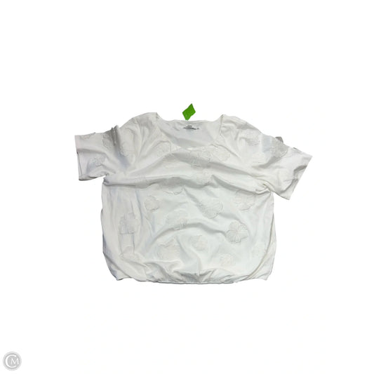 Top Short Sleeve By Chicos In White, Size: L