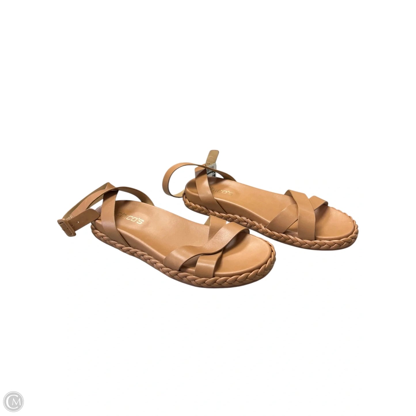 Sandals Flats By Chicos In Brown, Size: 8