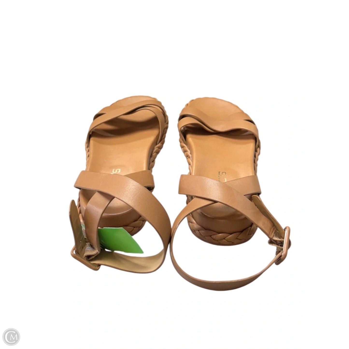 Sandals Flats By Chicos In Brown, Size: 8