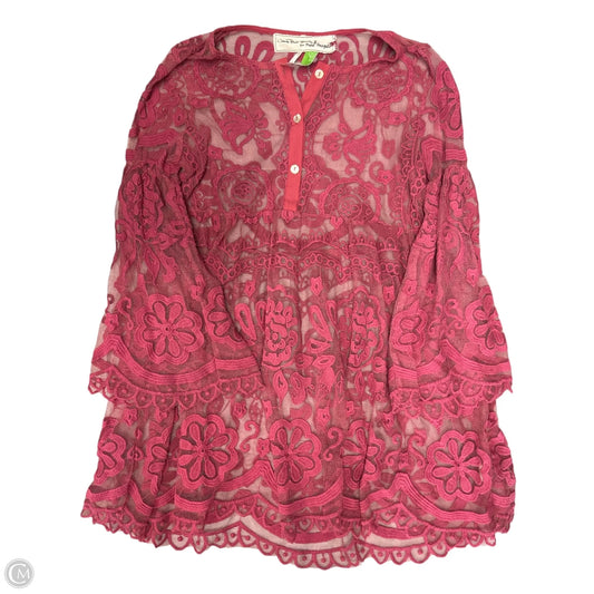 Top Long Sleeve By Free People In Red, Size: S