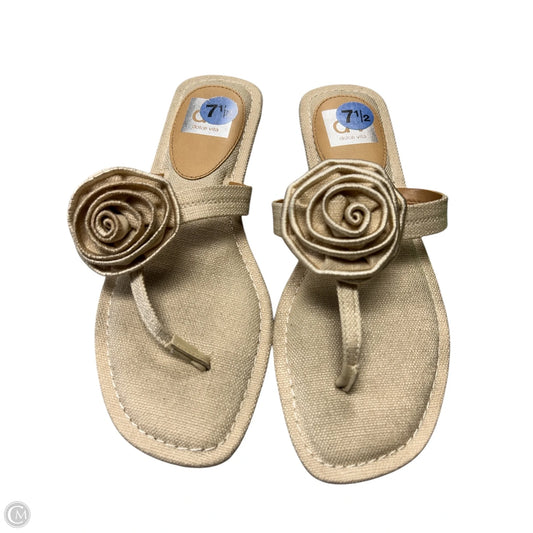 Sandals Flats By Dolce Vita In Beige, Size: 7.5