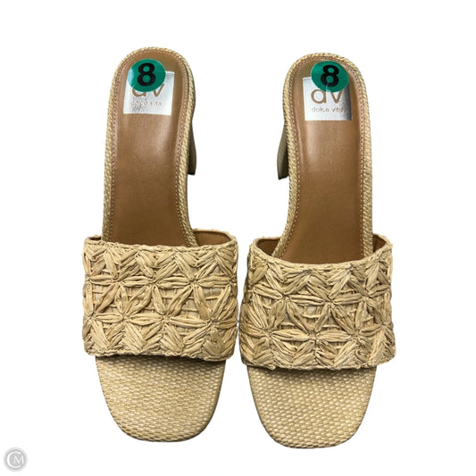 Sandals Heels Block By Dolce Vita In Beige, Size: 8