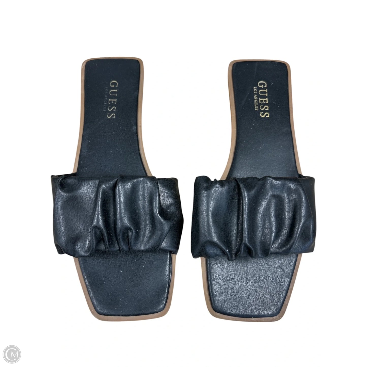 Sandals Flats By Guess In Black, Size: 9