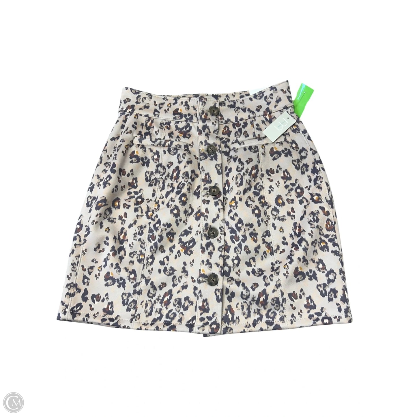 Skirt Mini & Short By Maurices In Grey & Tan, Size: 4