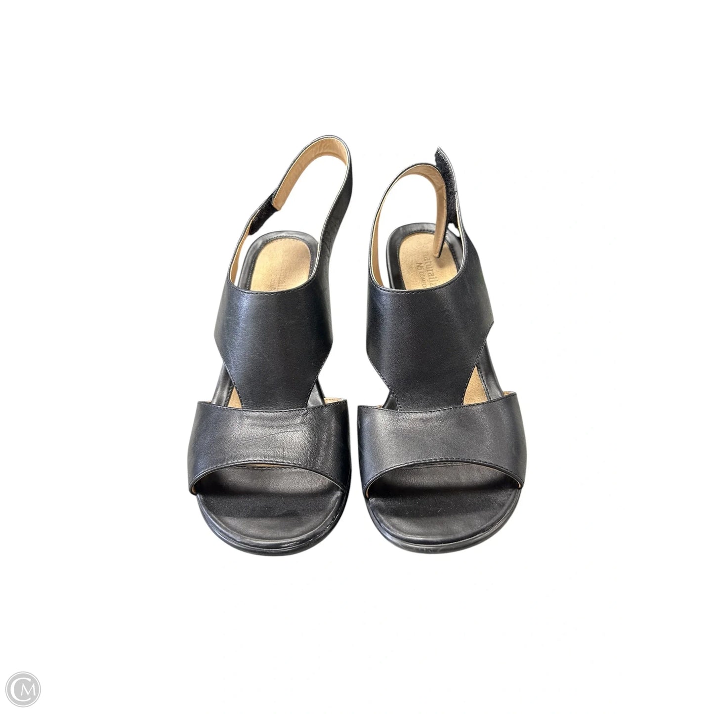Sandals Heels Wedge By Naturalizer In Black, Size: 8.5