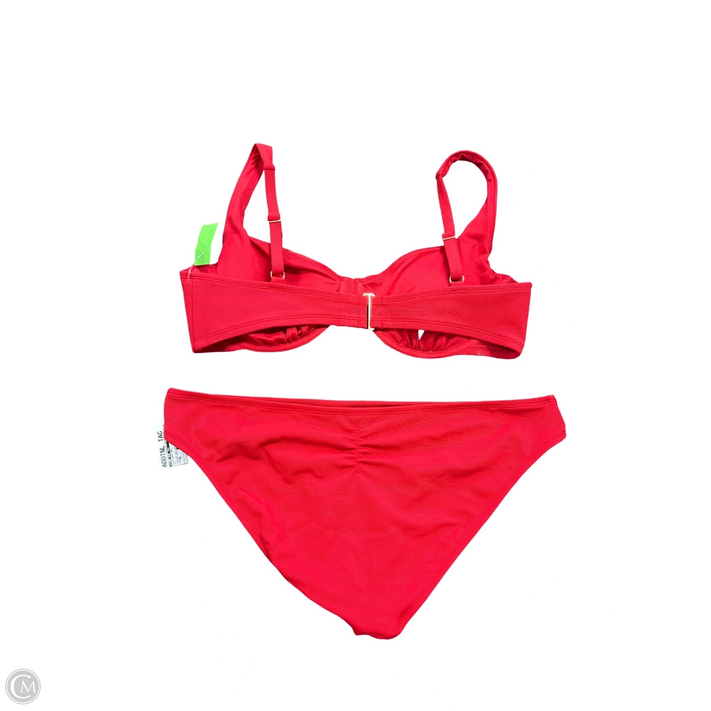 Swimsuit 2pc By Time And Tru In Red, Size: Xl