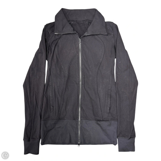 Athletic Jacket By Lululemon In Black, Size: 6